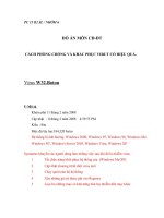 đồ án môn cđ-đt ''''cách phòng chống và khắc phục virut có hiệu quả''''