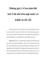 Những gợi ý về an toàn khi bơi: Giữ nổi trên mặt nước và tránh xa rắc rối doc