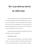 Bảo vệ gia đình bạn khỏi bị lây nhiễm bệnh potx