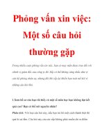 Phỏng vấn xin việc: Một số câu hỏi thường gặp ppsx