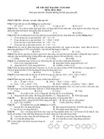 ĐỀ THI THỬ ĐH MÔN HÓA HỌC 2010