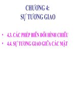 tài liệu vẽ kĩ thuật 2a chương 4 - sự tương giao