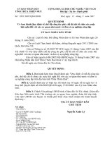 Quyết định số 1993 của UBND tỉnh Thừa Thiên Huế