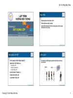 LẬP TRÌNH HƯỚNG ĐỐI TƯỢNG - Chương 3 ppt