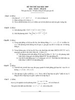 Đề số 20 - Đề tổng hợp luyện thi đại học môn toán chương trình không phân ban docx