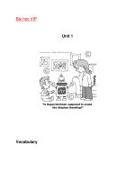 từ vựng tiếng anh sơ cấp -unit 1 ppt