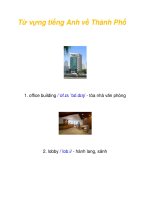 Từ vựng tiếng Anh về Thành Phố pdf