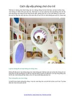 Cách sắp xếp phòng chơi cho trẻ pdf