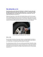 Bảo dưỡng lốp xe ô tô pdf
