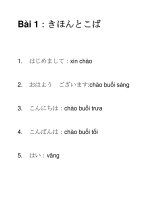 Bài 1：きほんとこば pdf