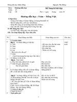 Hướng dẫn học: Toán - tiếng việt lớp 1 tuần 23 ppt