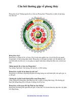 Câu hỏi thường gặp về phong thủy potx