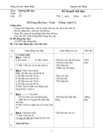 Hướng dẫn học: Toán - tiếng việt tuần thứ 27 pps