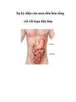 Sự kỳ diệu của men tiêu hóa sống với rối loạn tiêu hóa pps
