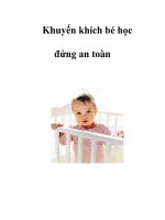 Khuyến khích bé học đứng an toàn docx