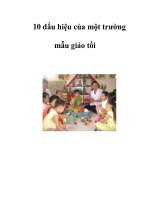 10 dấu hiệu của một trường mẫu giáo tồi pot