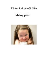 Xử trí khi bé nói điều không phải potx