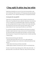 Công nghệ lò phản ứng hạt nhân pptx