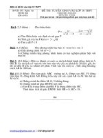 đề thi vào lớp 10 PTT H- Sở GD-ĐT Nghệ An