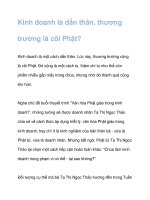 Kinh doanh là dấn thân, thương trường là cõi Phật? doc