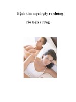 Bệnh tim mạch gây ra chứng rối loạn cương docx