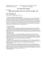 Biện pháp chỉ đạo CT chuyên cần,học tập