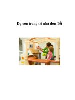 Dụ con trang trí nhà đón Tết docx