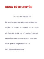 ĐỘNG TỪ DI CHUYỂN potx