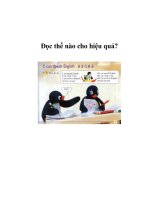 Đọc thế nào cho hiệu quả? potx