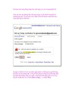 Sử dụng tính năng đăng nhập bảo mật nâng cao của Google(phần II) pptx