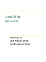 Chương 2 -Automat Hữu Hạn ppt