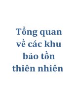 Tổng quan về các khu bảo tồn thiên nhiên potx