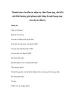 Thanh toán vốn đầu tư nhận ủy thácTạm ứng vốnChi phí bồi thường giải phóng mặt bằng là một hạng mục của dự án đầu tư doc