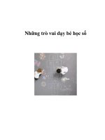 Những trò vui dạy bé học số pot