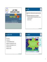 LẬP TRÌNH HƯỚNG ĐỐI TƯỢNG - Chương 6 pps