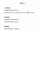 Thực hành IELTS - TEST 2 pps