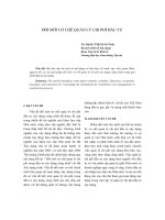 ĐỔI MỚI CƠ CHẾ QUẢN LÝ CHI PHÍ ĐẦU TƯ pdf