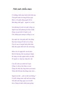 Thơ: Nhớ anh chiều mưa