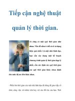 Tiếp cận nghệ thuật quản lý thời gian pps