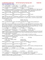 Đề Hóa Thi Thử  Đại Học 2010 ( lần 1)