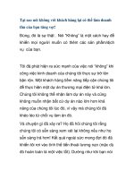 Tại sao nói không với khách hàng lại có thể làm doanh thu của bạn tăng vọt! ppt