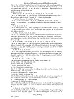 Hydrocacbon trong đề thi ĐH 07-09