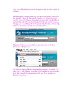 Truy cập và điều khiển máy tính Windows từ xa qua hệ thống Mac OS X (phần II) doc