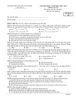 Đề thi thử ĐH môn Lý của chuyên Lê Quý Đôn 2011 ppsx