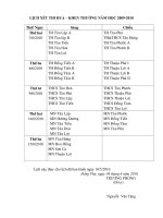 V/v Điều chỉnh lịch xét thi đua năm học 2009-2010