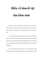 Hiểu về khuyết tật tim bẩm sinh ppsx