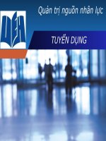 Phân tích phương pháp tuyển dụng trong quản trị nguồn nhân lực