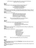 Đề thi KSCL chuẩn bị thi TS lớp 10 THPT