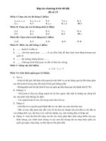 ĐÁP ÁN BÀI THI MÔN KINH TẾ QUỐC TẾ (Đề số 19) pdf