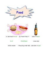 từ vựng về đồ ăn doc
